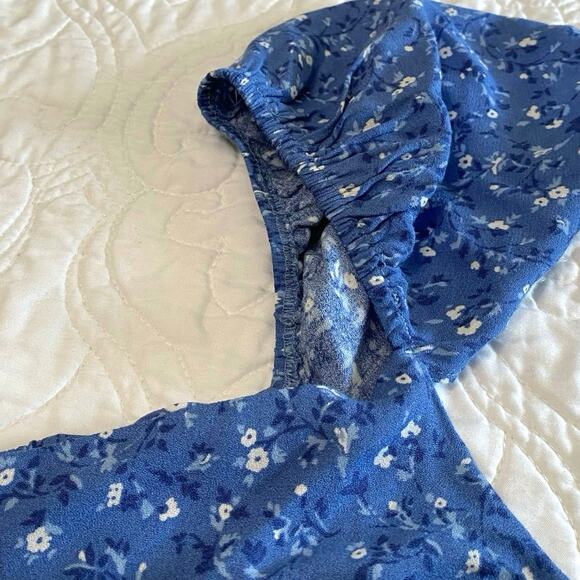 Reformation Baxley Dress Midi Front Slit Women’s Size 16 Prairie Cottagecore - Picture 6 of 10